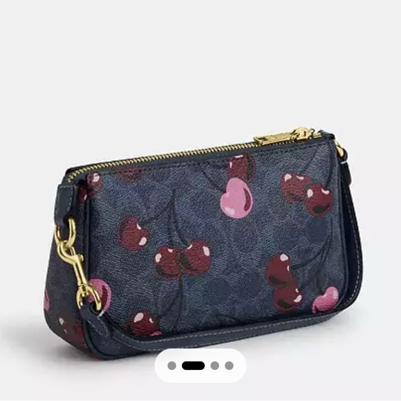 COACH Nolita 19 In Signature Canvas With Cherry Print - Picture 4 of 9